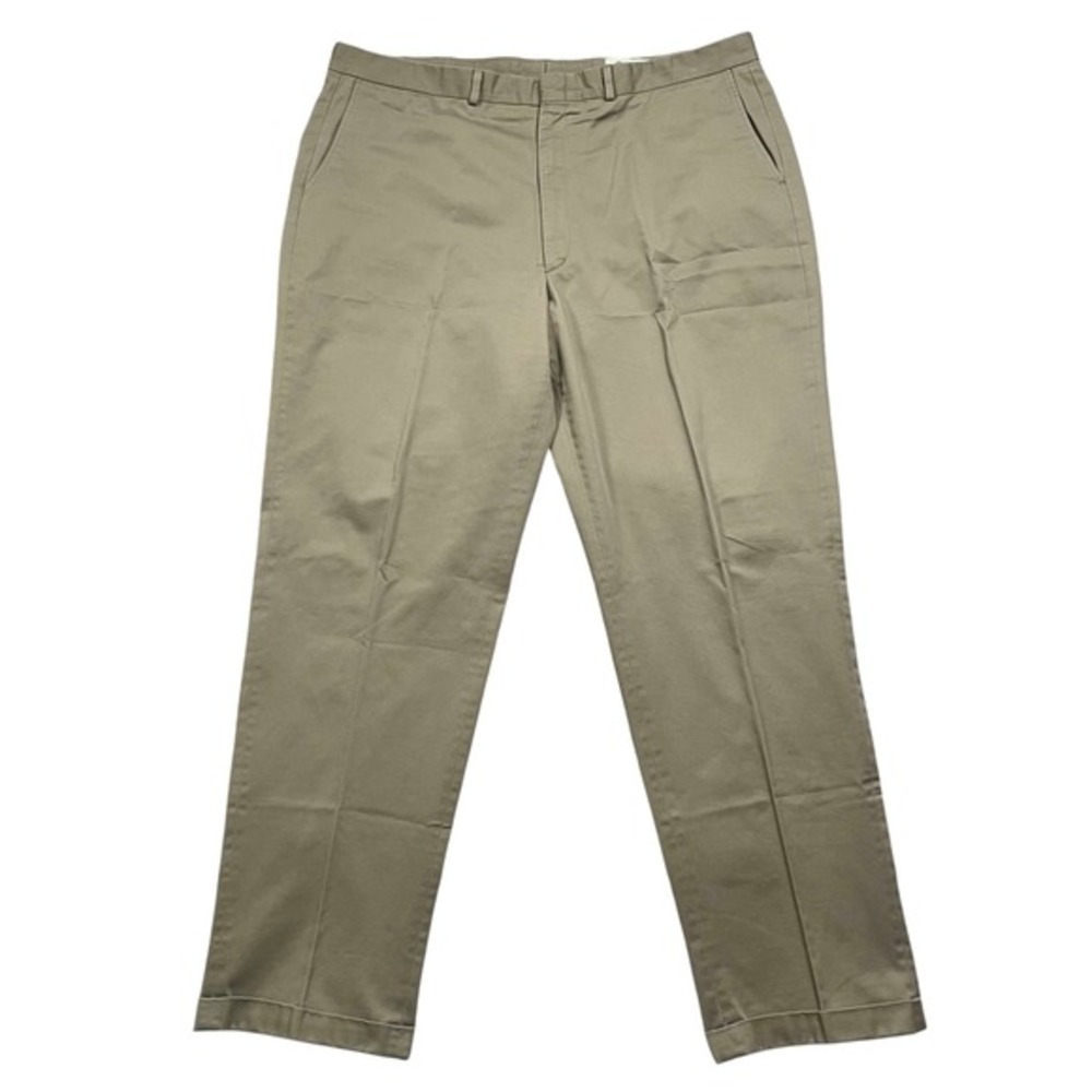 Eddie‎ Bauer Classic Fit Mens Khaki Cotton Straight Leg Pants USA Made Size 44